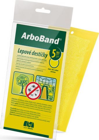 ArboBand lepové dosky 5 kusov k ochrane kvetov, kríkov a stromov od škodcov bez jedov